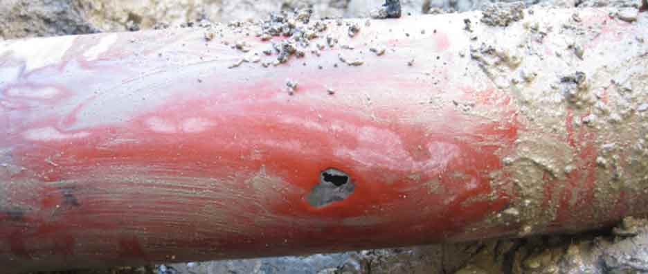Corroded Gas Line Response