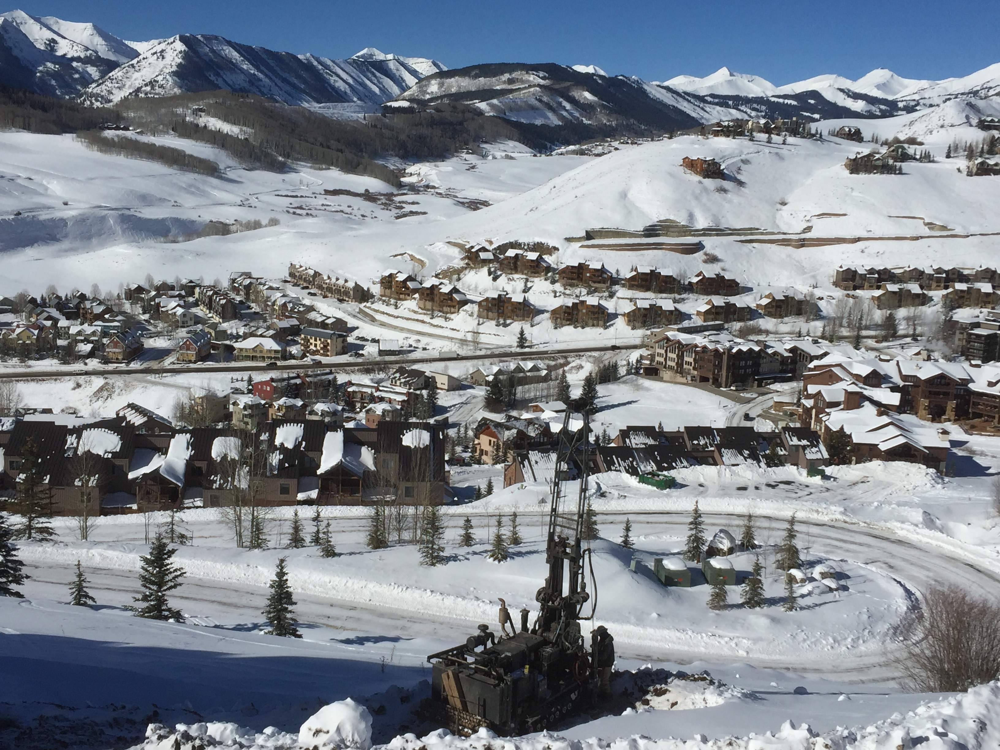 Winter Geotechnical Drilling Crested Butte 2019